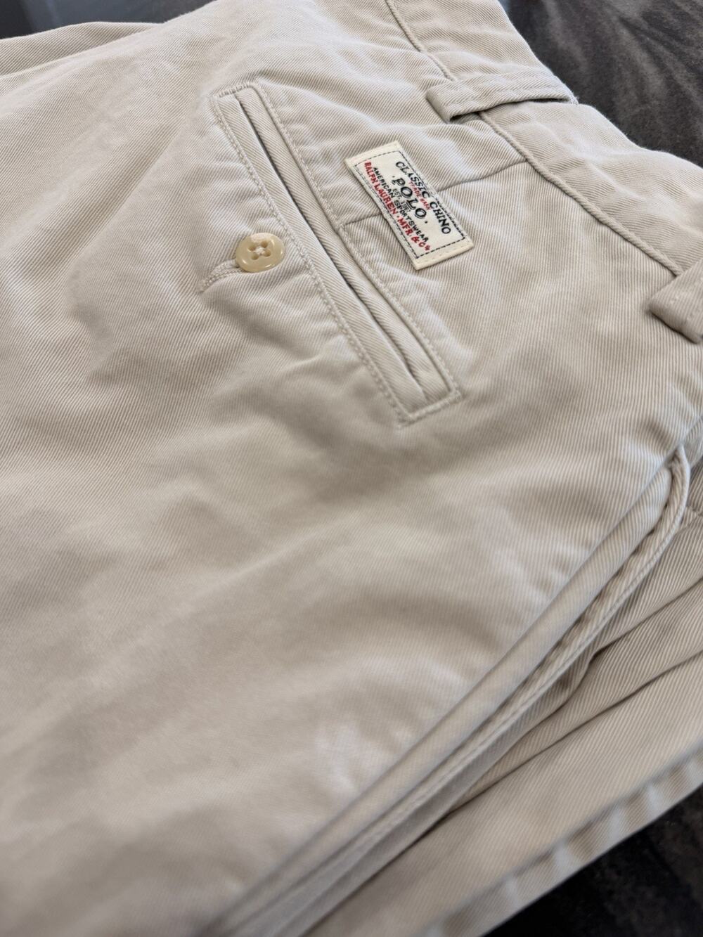 Polo Ralph Lauren Classic Chino Pants Khaki 34x32 Philip Pant Cotton